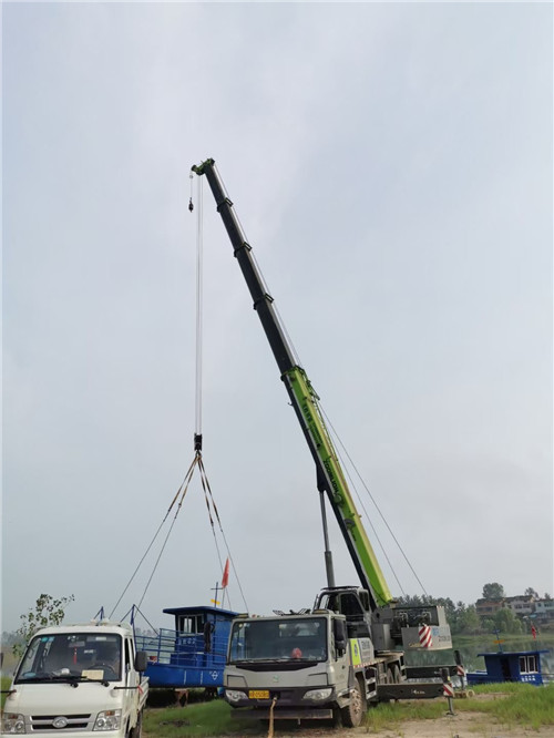 洮北区桥梁建设吊装案例